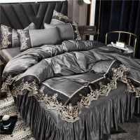 New Stylish Good Quality Very Luxury Silk Bedding Set Bed Sheet