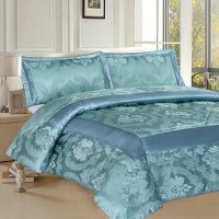 Brushed Jacquard Bed Sheet Soft Luxury Bedding Set For Home Hotel